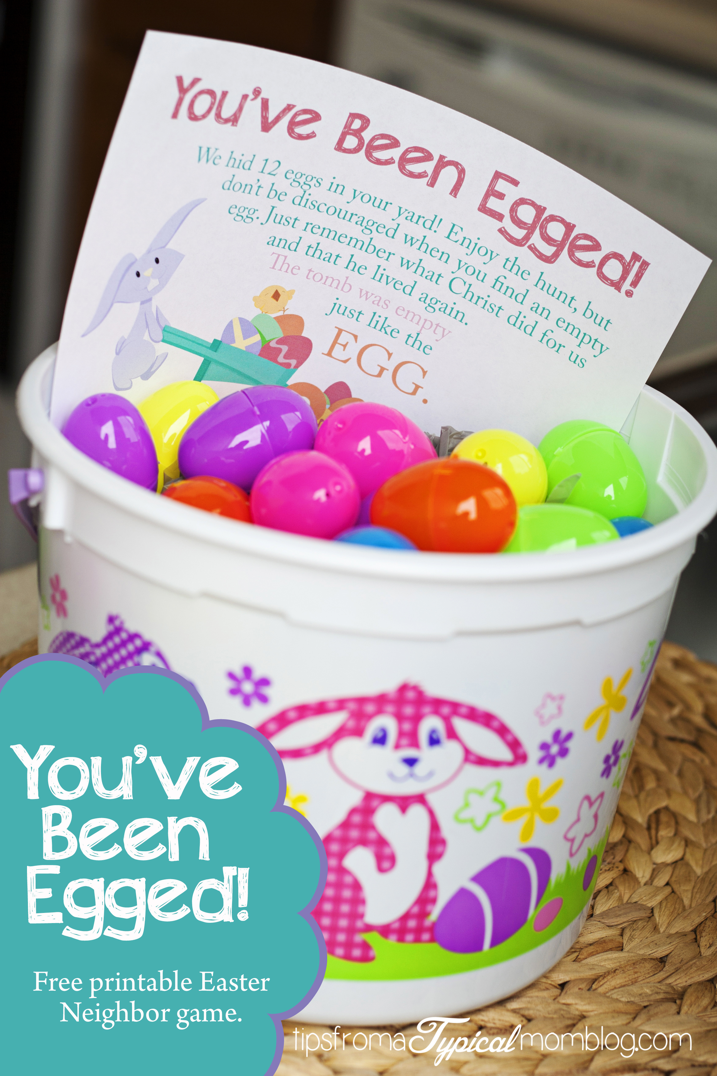 You've Been Egged Free Printable Neighbor Easter Game