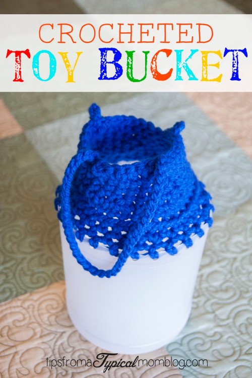 Crocheted Toy Bucket