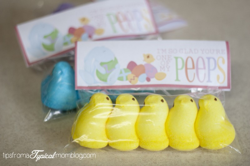 I'm so glad you're one of my peeps Easter Gift Tag Free Printable