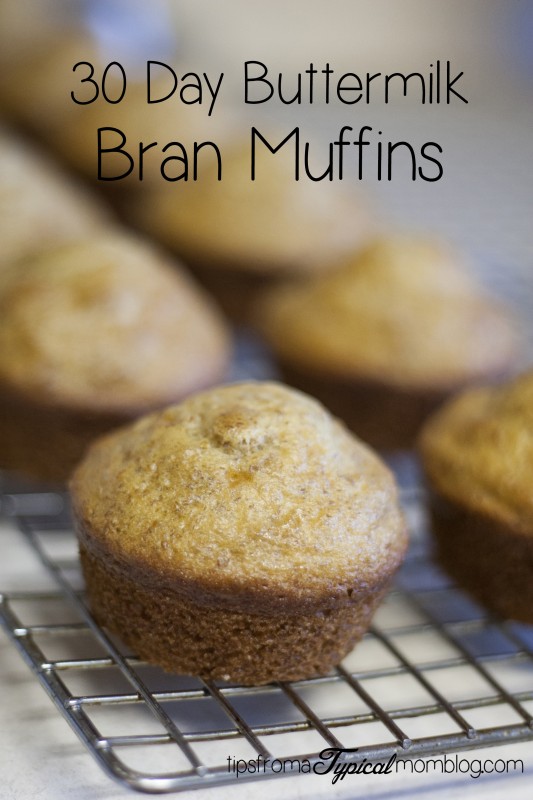 30 Day Buttermilk Bran Muffins Recipe