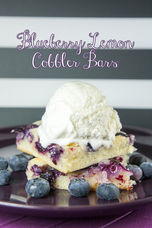 Blueberry Lemon Cobbler Bars