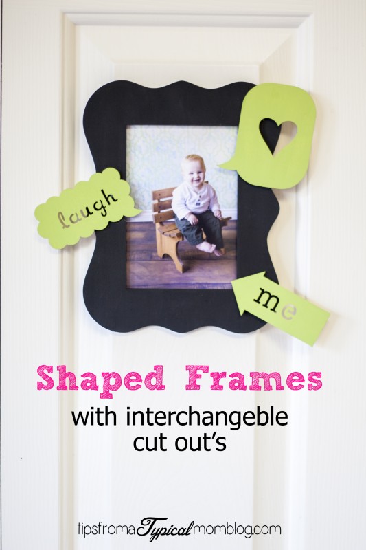 Shaped Frames with Interchageable Cut Outs