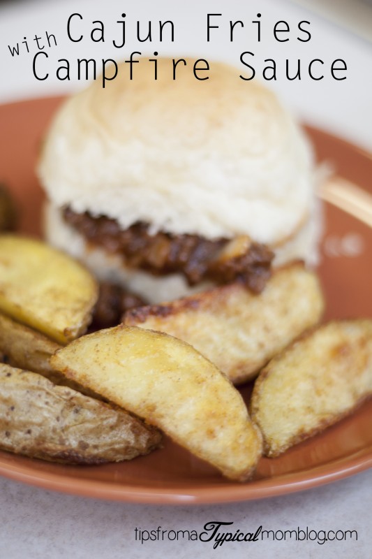 Homemade Baked Cajun Fries with Campfire Sauce