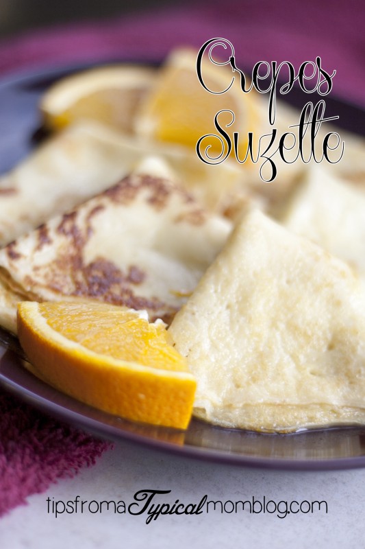 Crepes Suzette recipe. Crepes with an orange sauce.
