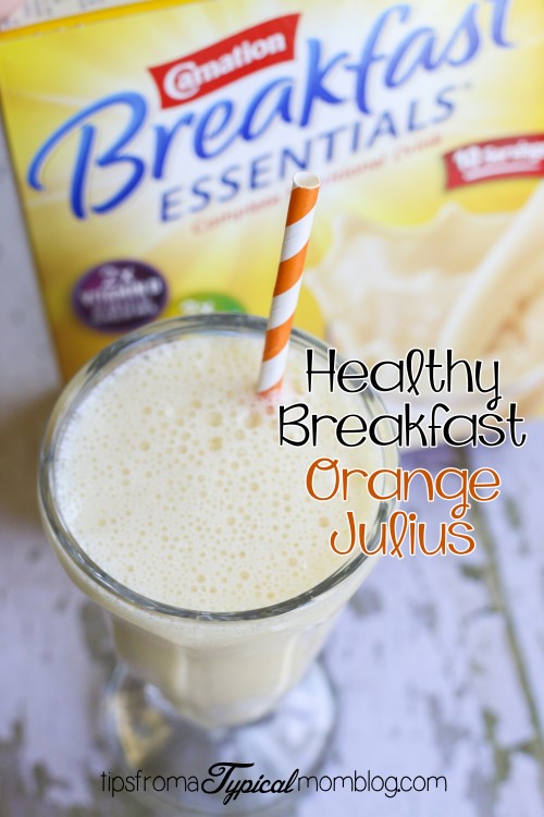 Healthy Breakfast Orange Julius Smoothie~ Carnation Breakfast Essentials