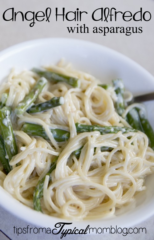 Angel Hair Alfredo with Asparagus