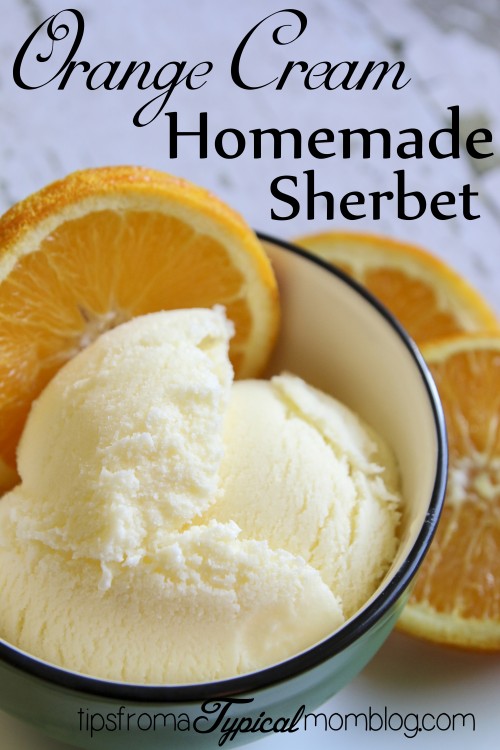 Homemade Orange Cream Sherbet