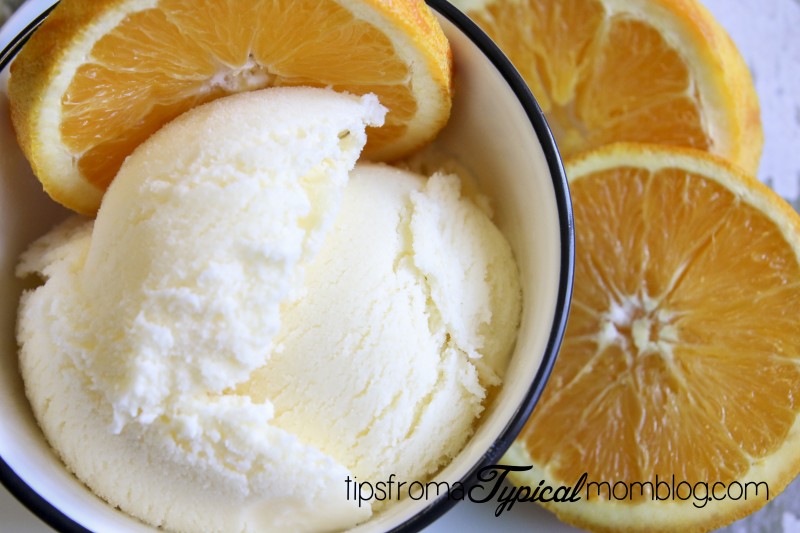 Homemade Orange Cream Sherbet