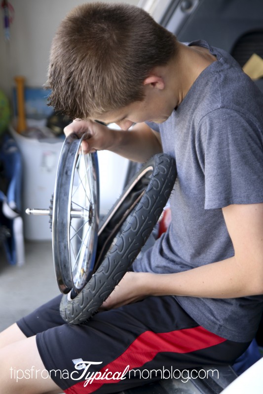 How to fix a flat jogging stroller tire