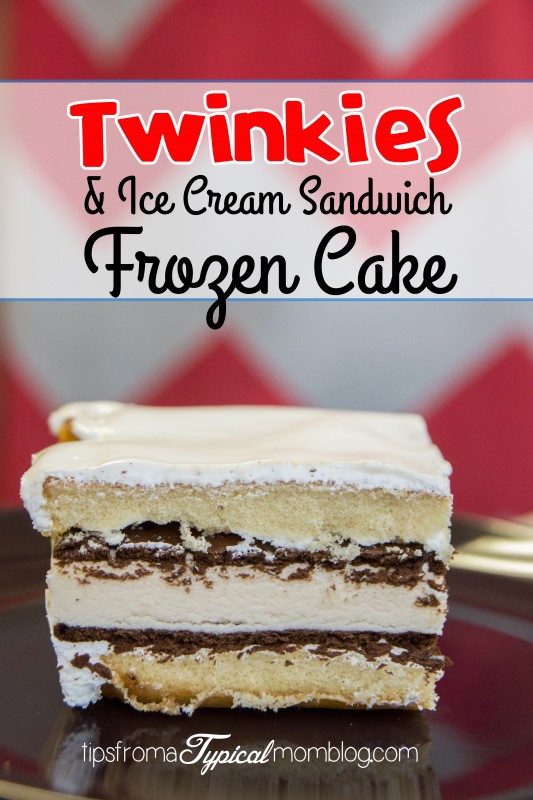 Twinkies and Ice Cream Sandwich Frozen Cake