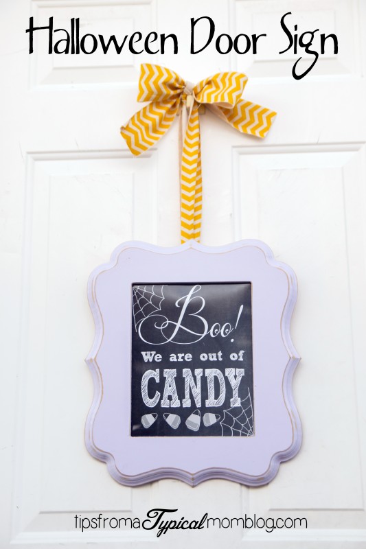 Boo We Are Out Of Candy Free Printable Halloween Door Sign