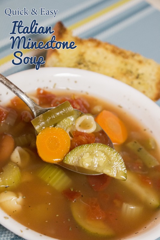 Quick and Easy Minestrone Soup 
