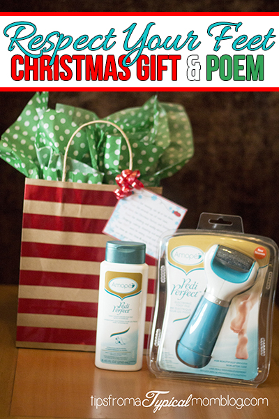 Respect Your Feet Christmas at Home Pedicure Gift Idea & Poem