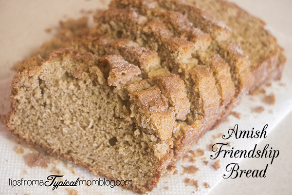Amish Friendship Bread Recipe and Printable 