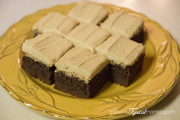 Double Peanut Butter Brownies from a Mix