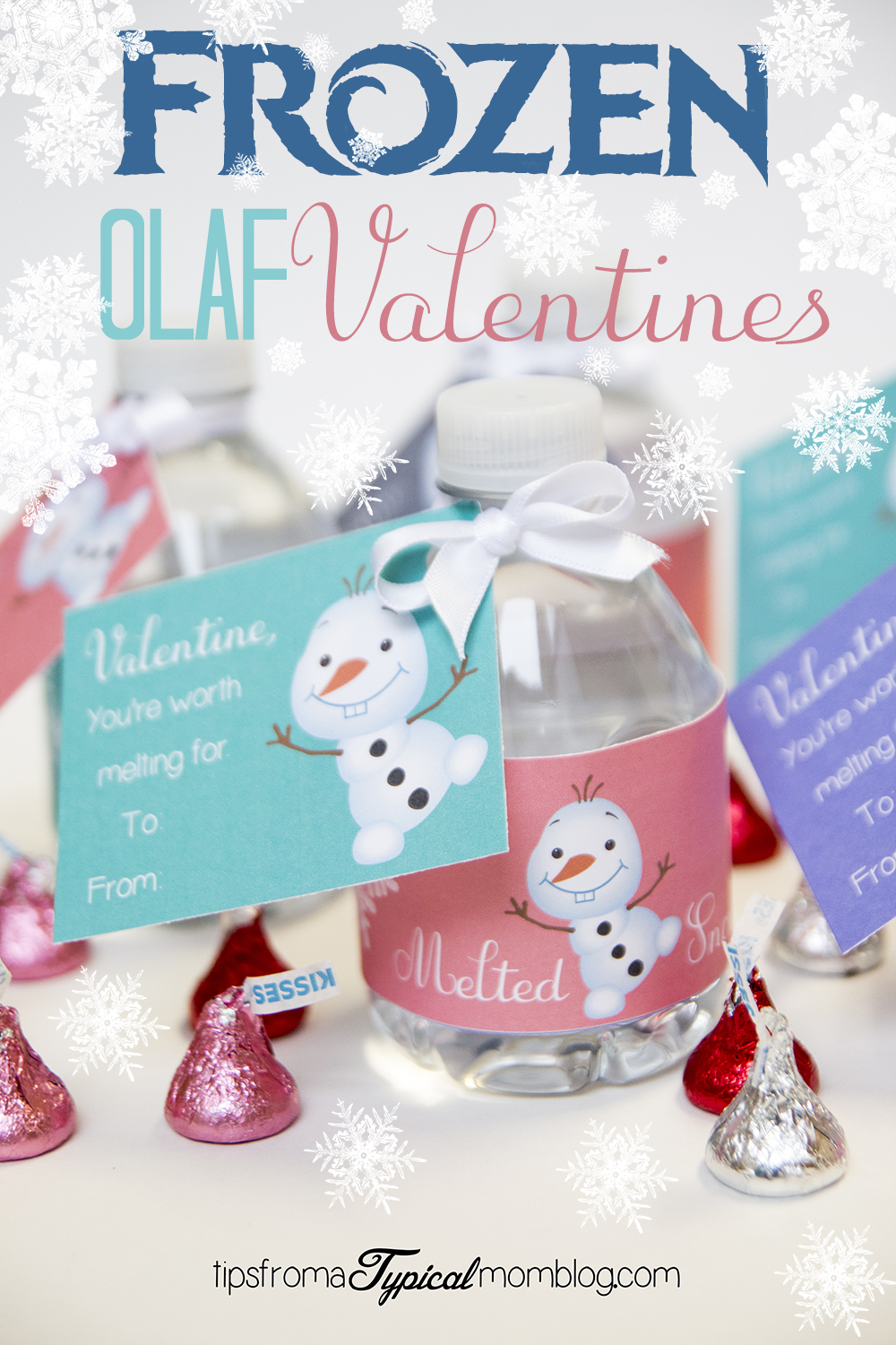 Frozen “You’re Worth Melting For” Valentines Free Printable
