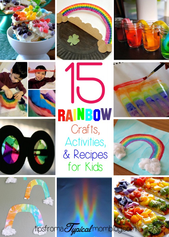 15 Rainbow Crafts Activities and Recipes for kids