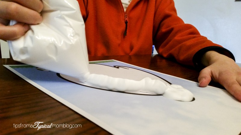 Baymax Puffy Paint Art Project for Kids