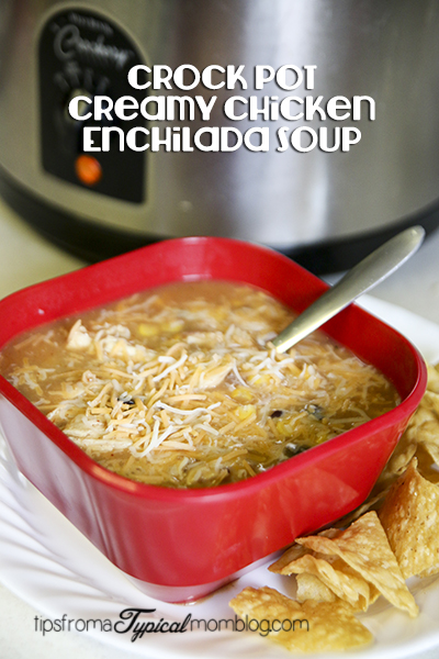 Crock Pot Creamy Chicken Enchilada Soup