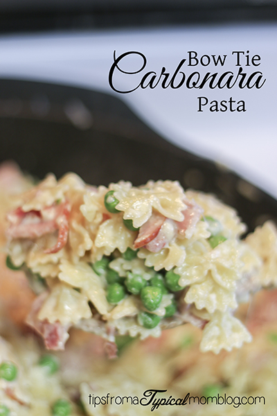 Bow Tie Carbonara Pasta 