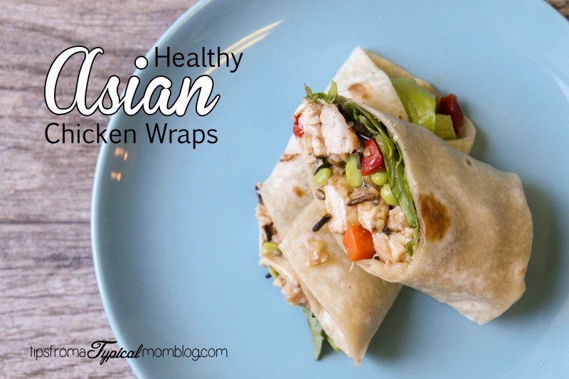 Healthy Asian Chicken Wraps 