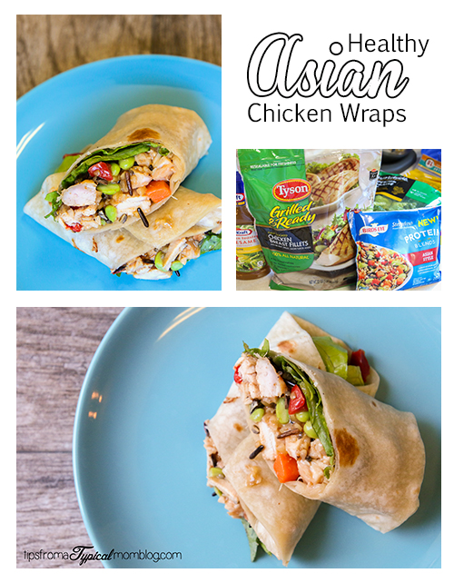 Healthy Asian Chicken Wraps