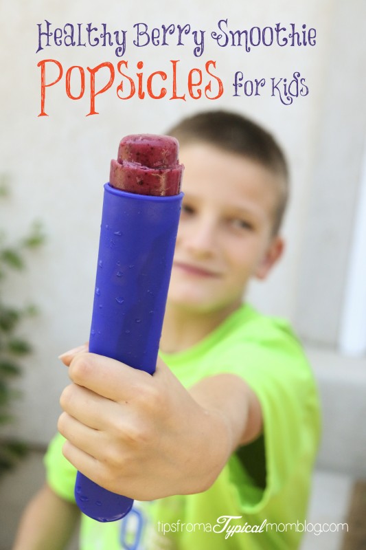 Healthy Berry Smoothie Popsicles