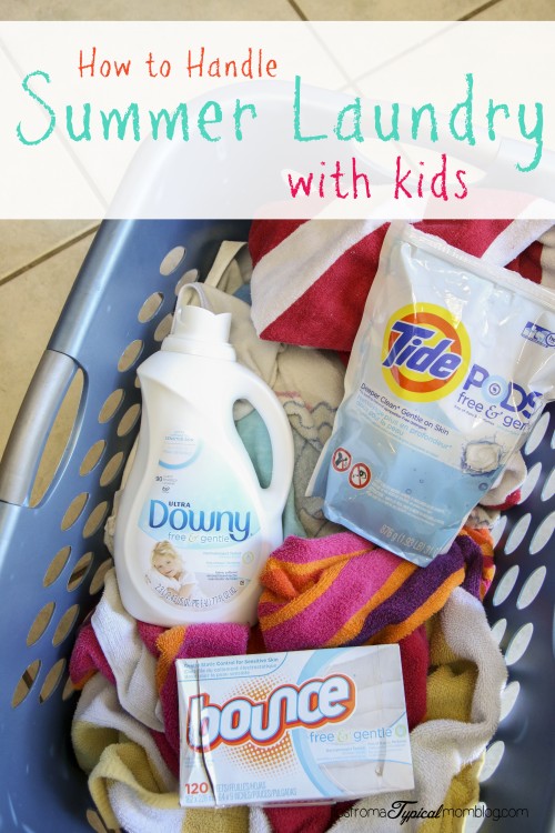 How to Handle Summer Laundry with Kids