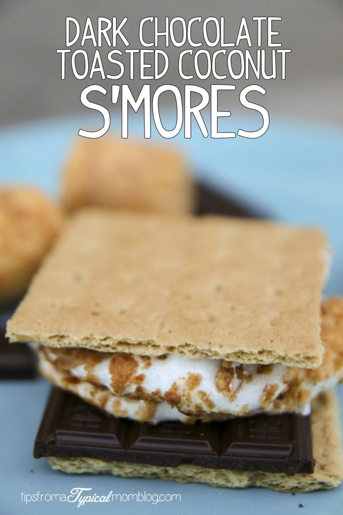 Dark Chocolate Toasted Coconut S’Mores