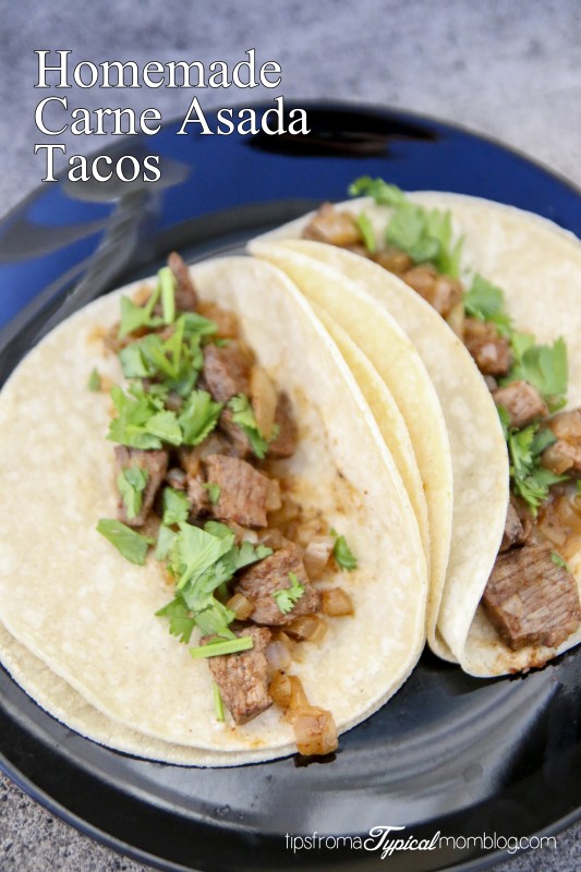 Homemade Carne Asada Tacos
