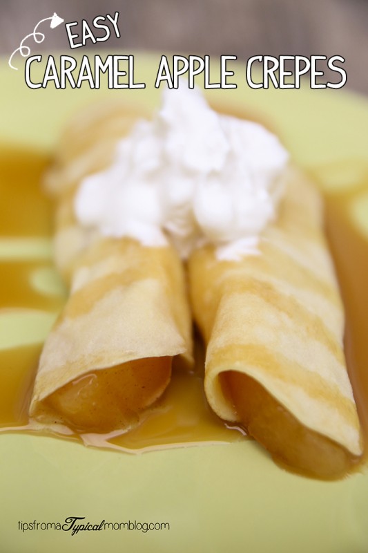 Easy Caramel Apple Crepes