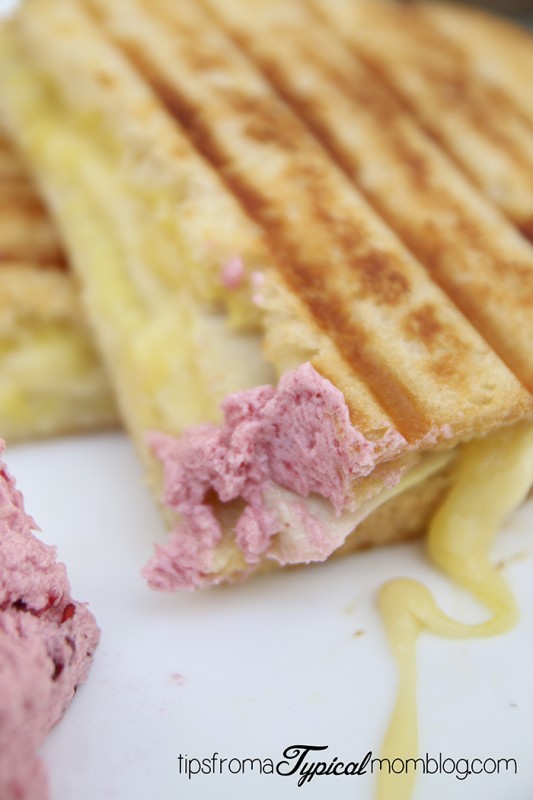 Turkey Swiss and Honey Mustard Panini with Cranberry Butter