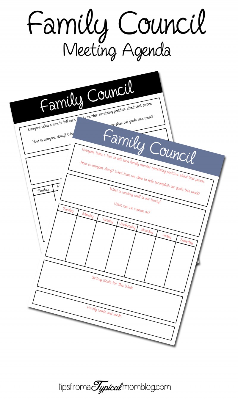 Why Your Family Should Be Holding Family Councils // Free Printable