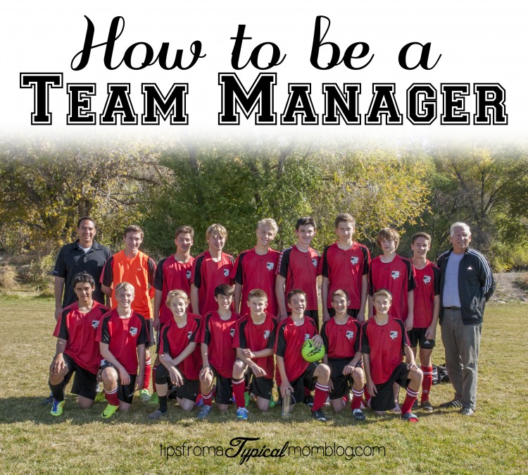 How to be a Sports Team Manager for your Child