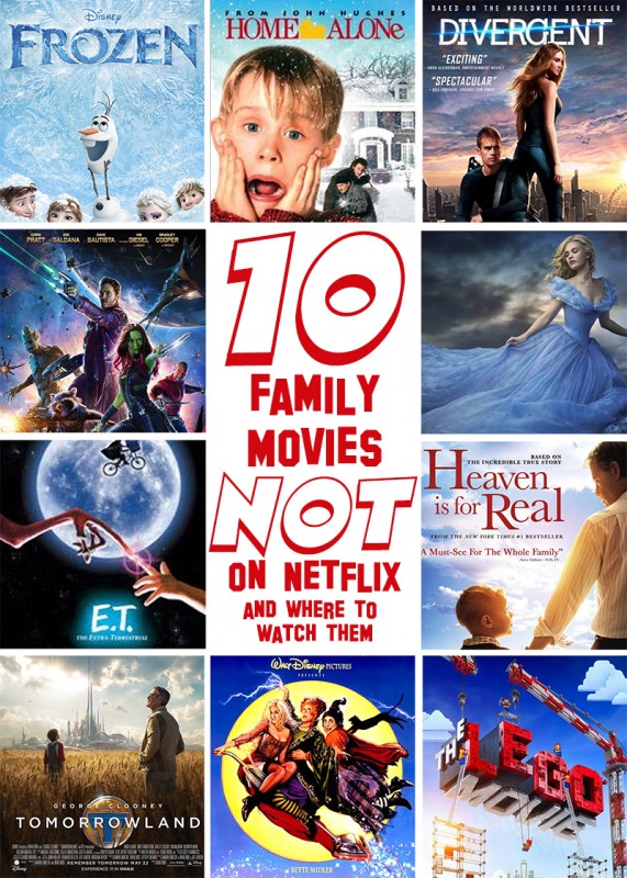 10 Family Friendly Movies NOT on Netflix and Where to Watch Them