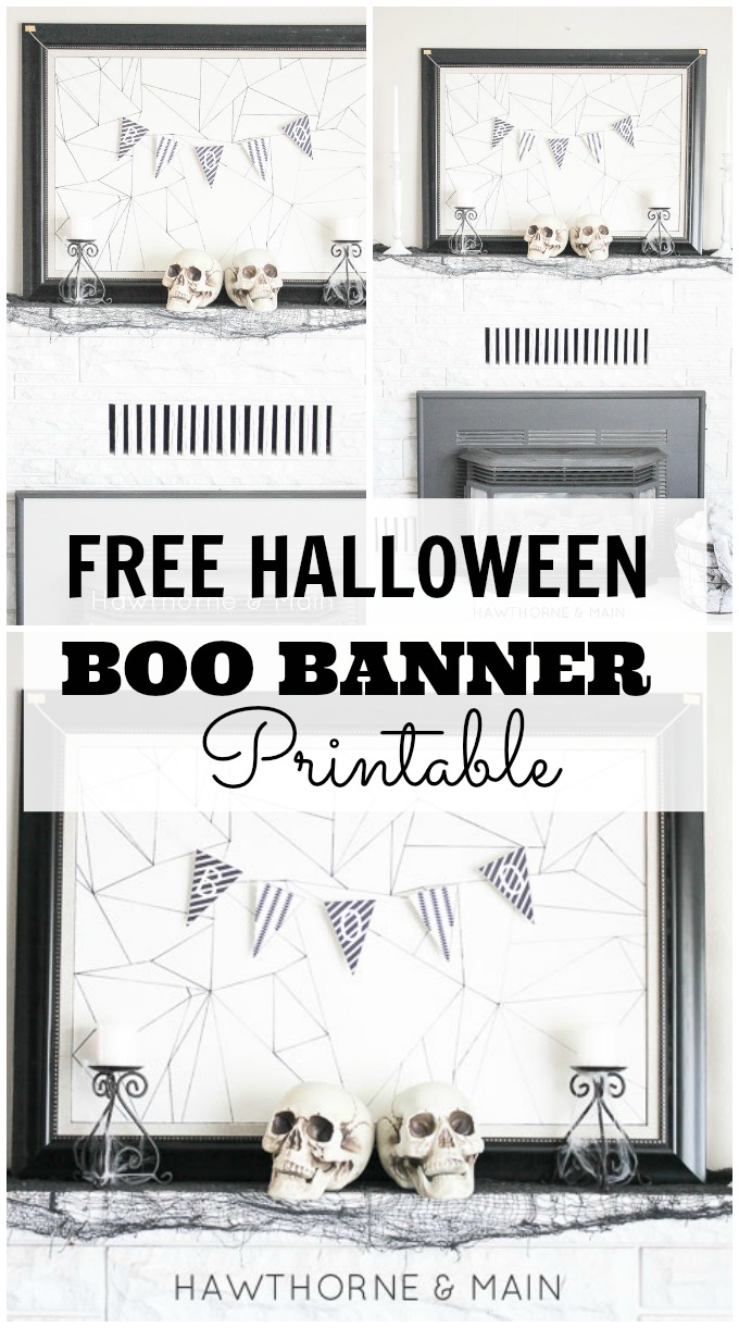 Free Halloween BOO Printable Banner Home Decor~ Oktoberfest!