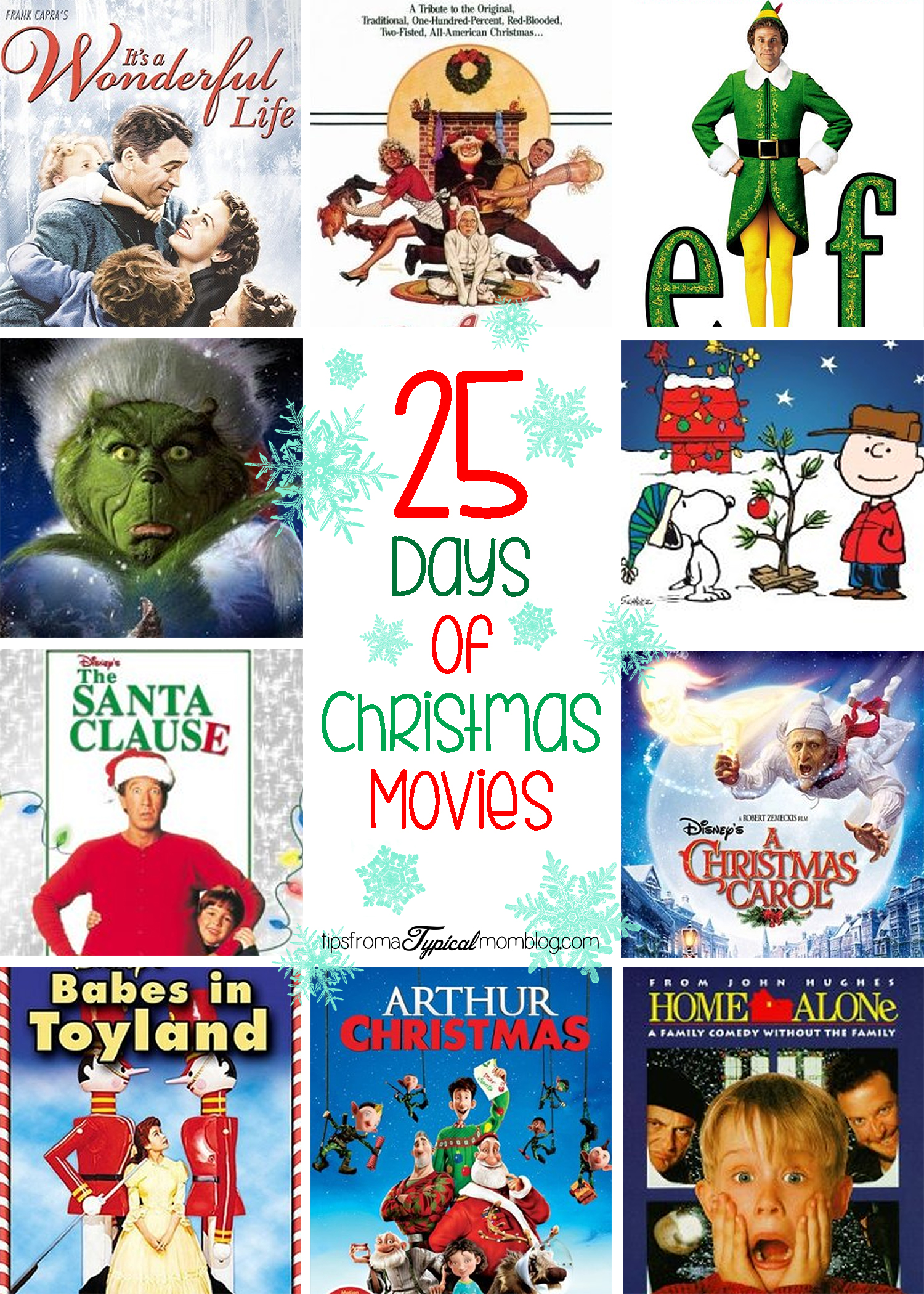 25 Days of Christmas Movies