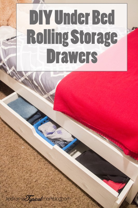 DIY Under Bed Rolling Storage Drawers
