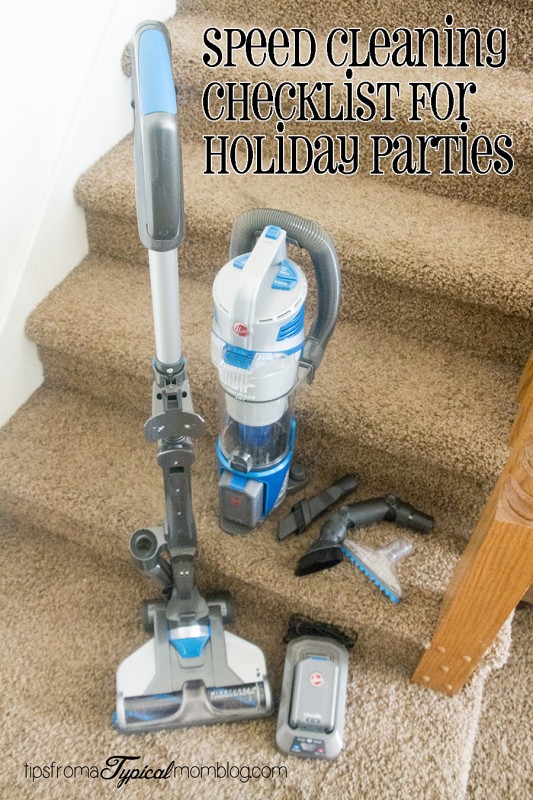 Speed Cleaning Checklist for Holiday Party