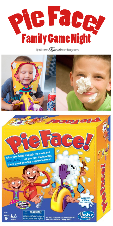 Pie Face Game~ Another fun game for family game night!