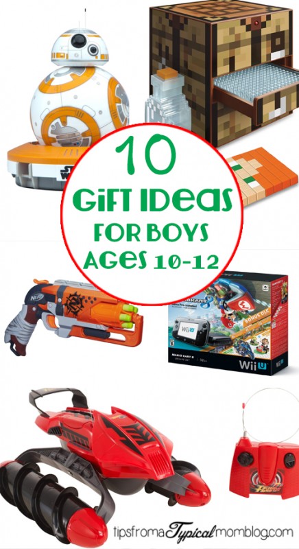 10 Gift Ideas for Boys ages 10-12