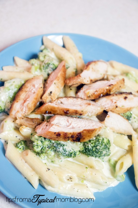 Chicken and Broccoli Penne Pasta with Homemade Alfredo Sauce