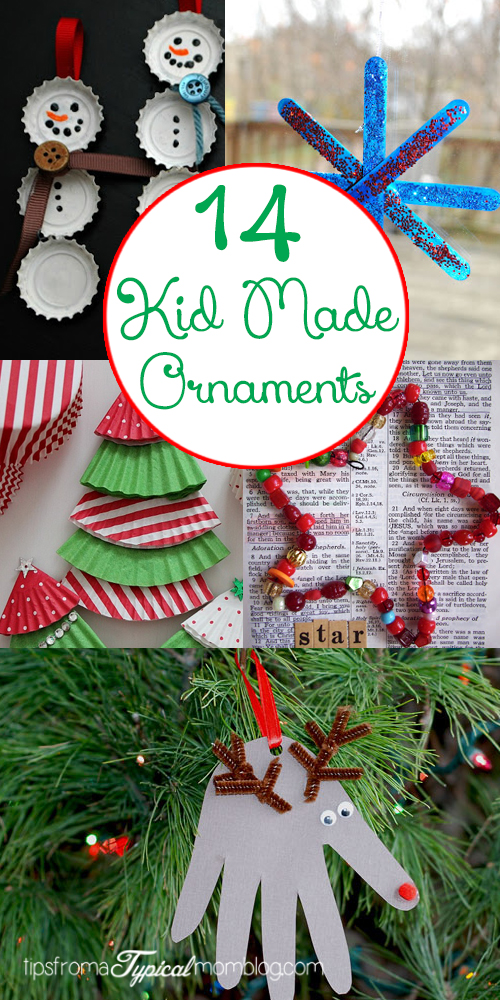 14 Kid Made Christmas Ornaments