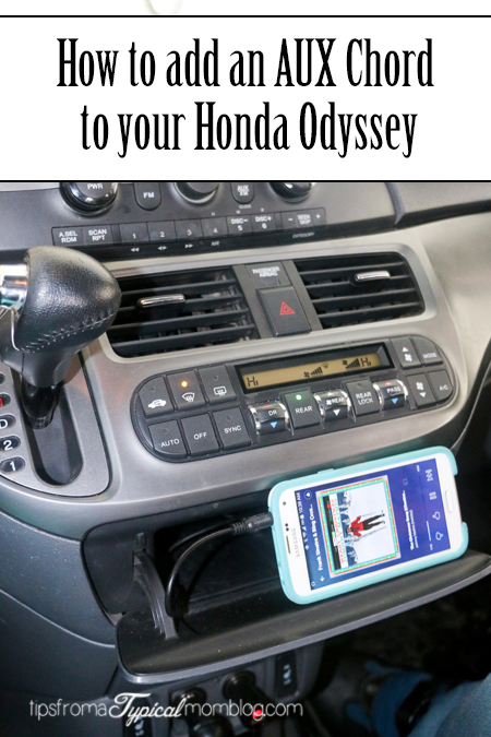 How to Install an AUX Input Cable in your Honda Odyssey So You Can