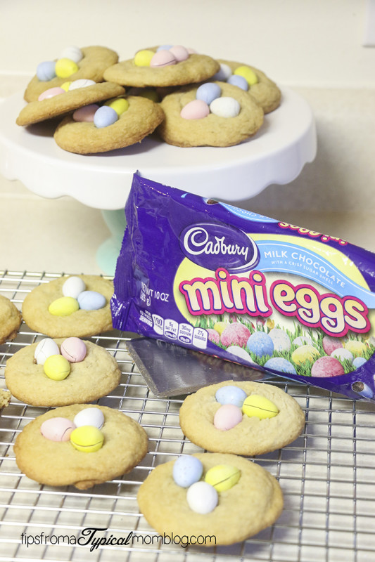 Cabury Mini Eggs Cookies Recipe for Easter