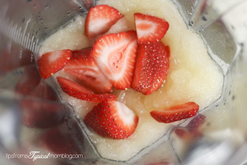 Apple Juice and Strawberry Slushies