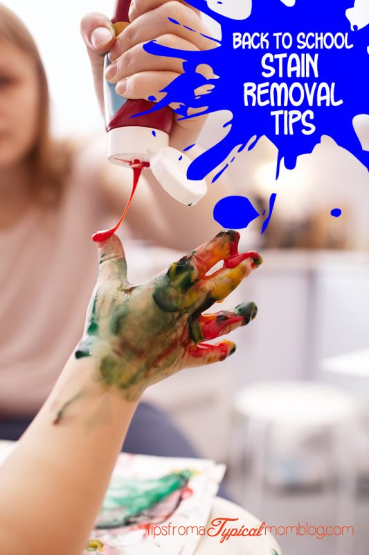 Back to School Stain Removal Tips