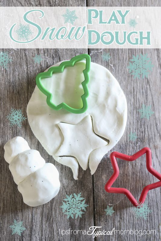 Homemade Snow Play Dough for Kids