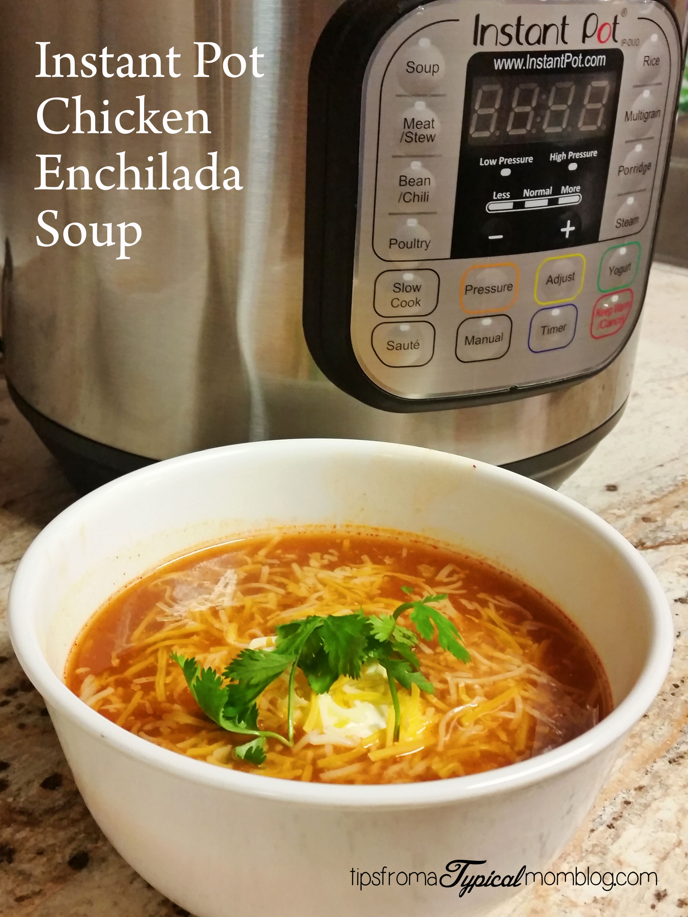 Instant Pot Enchilada Chicken Soup Recipe