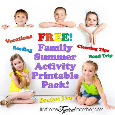 Free Family Summer Activity Printable Pack